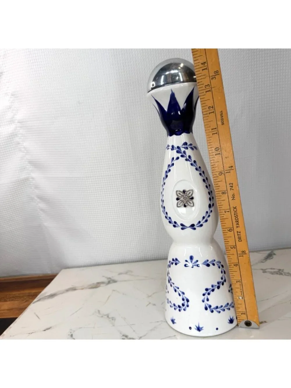Clase Azul iconic hand painted Tequila bottle, EMPTY, ceramic, collectible